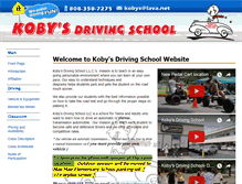 Tablet Screenshot of kobysdrivingschool.com